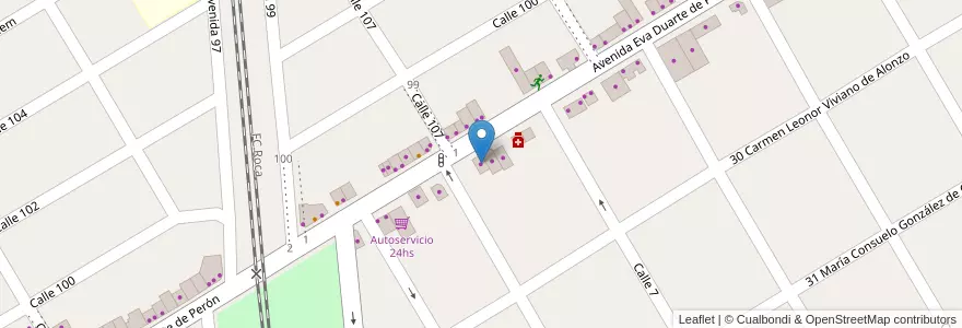 Mapa de ubicacion de Ferreteria en Arjantin, Buenos Aires, Partido De Presidente Perón.