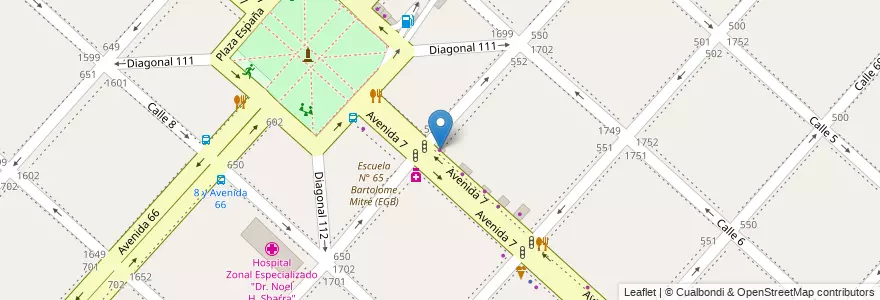 Mapa de ubicacion de Ferretería, Casco Urbano en Argentinië, Buenos Aires, Partido De La Plata, La Plata.