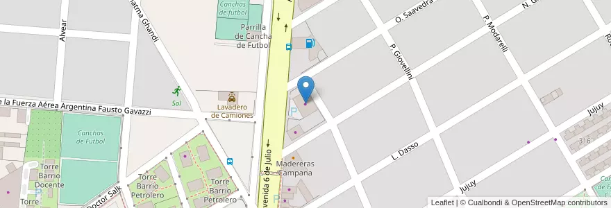 Mapa de ubicacion de Ferreteria Industrial La Argentina en Argentina, Buenos Aires, Partido De Campana.
