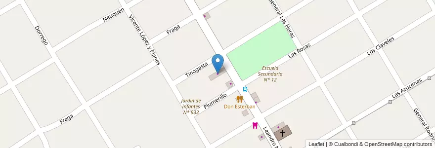 Mapa de ubicacion de Ferreteria Jr. en アルゼンチン, ブエノスアイレス州, Partido De Esteban Echeverría, Monte Grande.