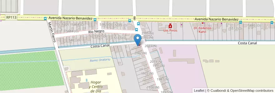 Mapa de ubicacion de Ferretería Libertador en Argentine, San Juan, Chili, Rivadavia.