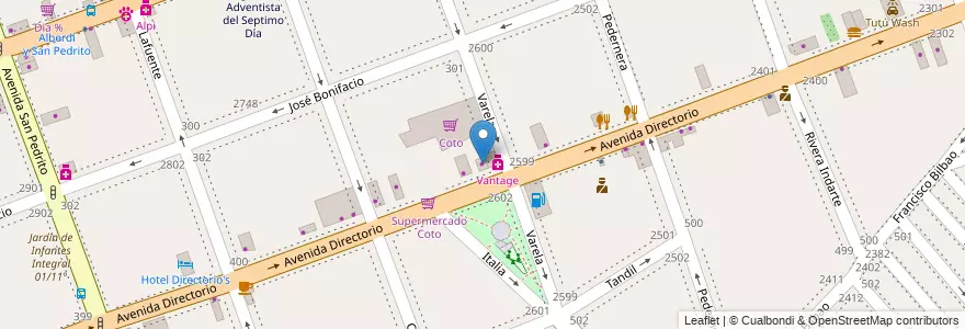 Mapa de ubicacion de Ferretería Nipon, Flores en アルゼンチン, Ciudad Autónoma De Buenos Aires, Comuna 7, ブエノスアイレス.