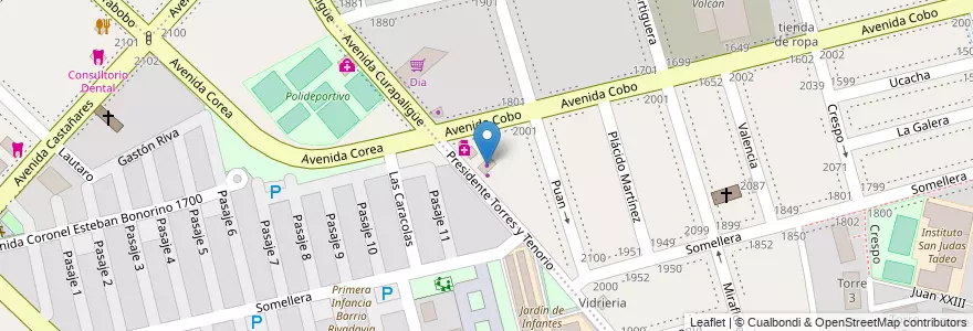 Mapa de ubicacion de Ferreteria, Parque Chacabuco en Argentina, Ciudad Autónoma De Buenos Aires, Comuna 7, Buenos Aires.