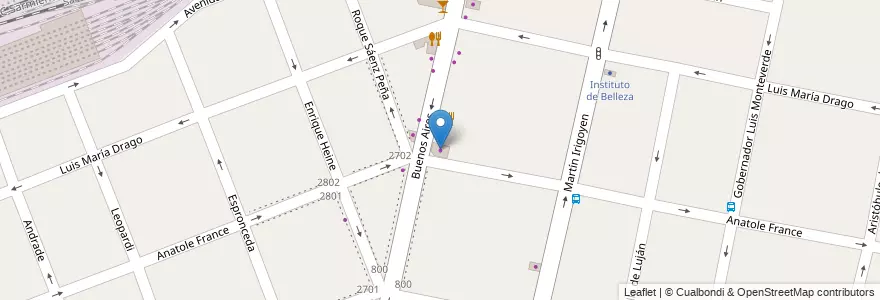 Mapa de ubicacion de Ferretería tomas en Arjantin, Buenos Aires, Partido De Morón, Castelar.