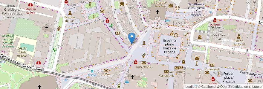 Mapa de ubicacion de Ferretti en İspanya, Bask Bölgesi, Araba/Álava, Gasteizko Kuadrilla/Cuadrilla De Vitoria, Vitoria-Gasteiz.
