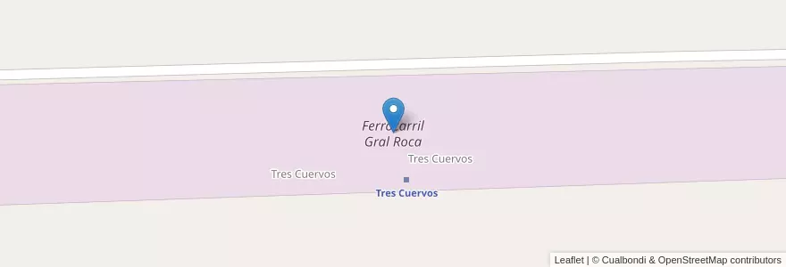 Mapa de ubicacion de Ferrocarril Gral Roca en Argentina, Buenos Aires, Partido De Puan.