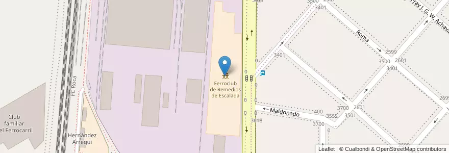 Mapa de ubicacion de Ferroclub de Remedios de Escalada en Argentina, Buenos Aires, Partido De Lanús, Remedios De Escalada.