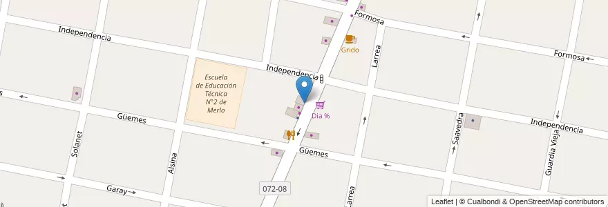 Mapa de ubicacion de Festi Promo en Arjantin, Buenos Aires, Partido De Merlo, Merlo.