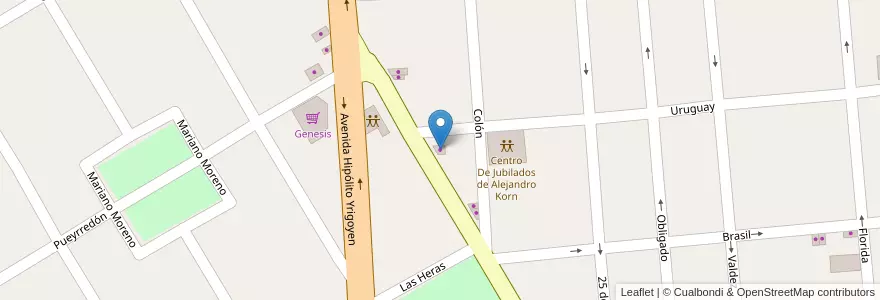 Mapa de ubicacion de Fiambrería Bazar en الأرجنتين, بوينس آيرس, Partido De San Vicente.
