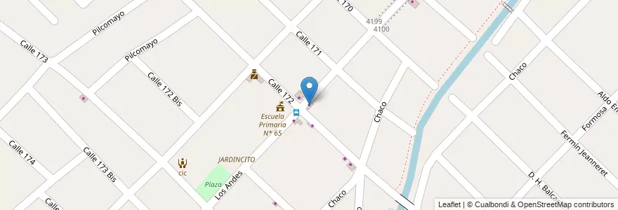 Mapa de ubicacion de Fiambreria Carlitos en Argentinië, Buenos Aires, Partido De Quilmes, Bernal.