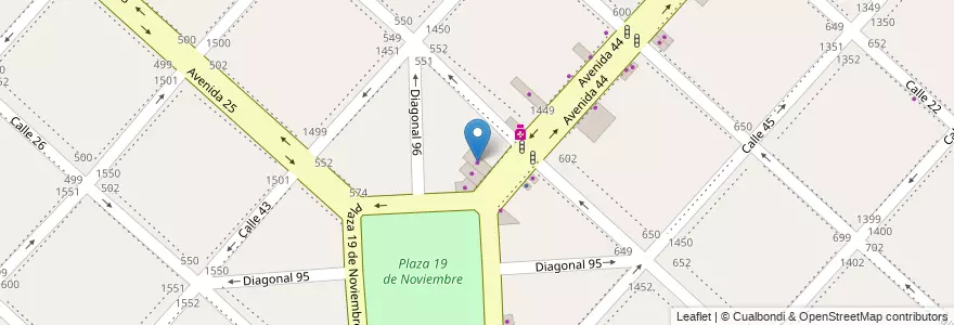 Mapa de ubicacion de Fiat Plan, Casco Urbano en Argentinië, Buenos Aires, Partido De La Plata, La Plata.
