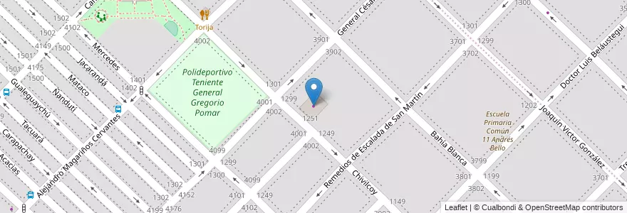Mapa de ubicacion de Fiat Servicio, Floresta en Arjantin, Ciudad Autónoma De Buenos Aires, Buenos Aires, Comuna 10.
