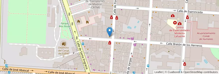 Mapa de ubicacion de Fide 2 en Sepanyol, Comunidad De Madrid, Comunidad De Madrid, Área Metropolitana De Madrid Y Corredor Del Henares, Madrid.