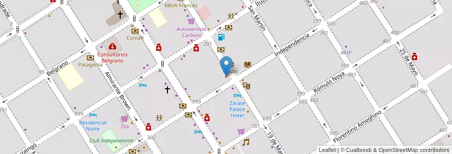 Mapa de ubicacion de Fidelio en Arjantin, Buenos Aires, Partido De Zárate.