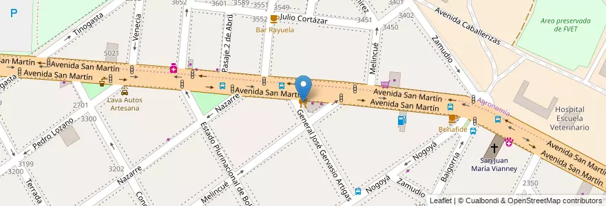 Mapa de ubicacion de Fiestissima, Villa del Parque en Arjantin, Ciudad Autónoma De Buenos Aires, Buenos Aires, Comuna 15.
