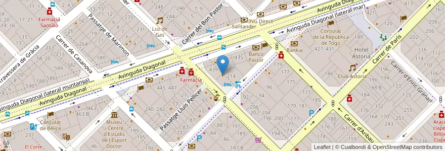 Mapa de ubicacion de Figaro en Испания, Каталония, Барселона, Барселонес, Барселона.