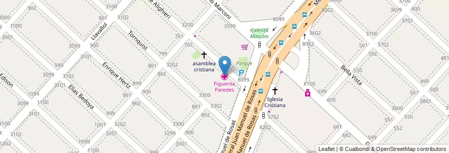 Mapa de ubicacion de Figueroa Paredes en Argentina, Buenos Aires, Partido De La Matanza, Isidro Casanova.