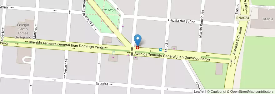 Mapa de ubicacion de Figuerola en アルゼンチン, ブエノスアイレス州, Partido De Campana.