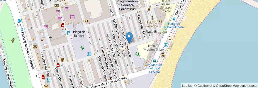 Mapa de ubicacion de Filferro en Sepanyol, Catalunya, Barcelona, Barcelonès, Barcelona.