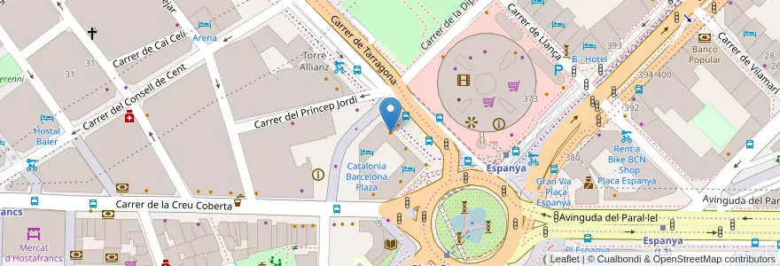 Mapa de ubicacion de Filigrana en スペイン, カタルーニャ州, Barcelona, バルサルネス, Barcelona.