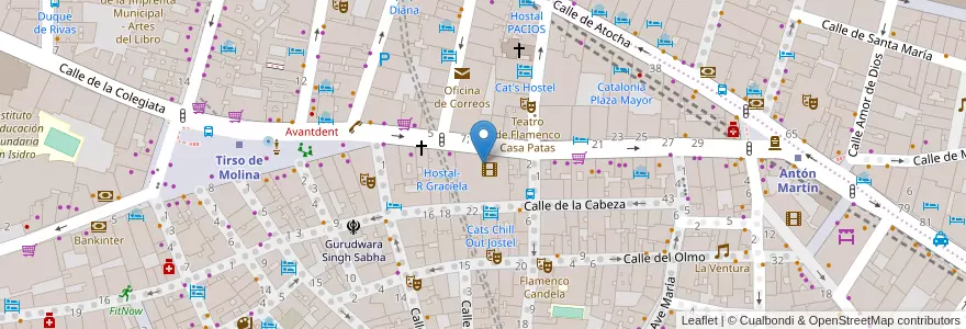 Mapa de ubicacion de Filmoteca Española en Spagna, Comunidad De Madrid, Comunidad De Madrid, Área Metropolitana De Madrid Y Corredor Del Henares, Madrid.