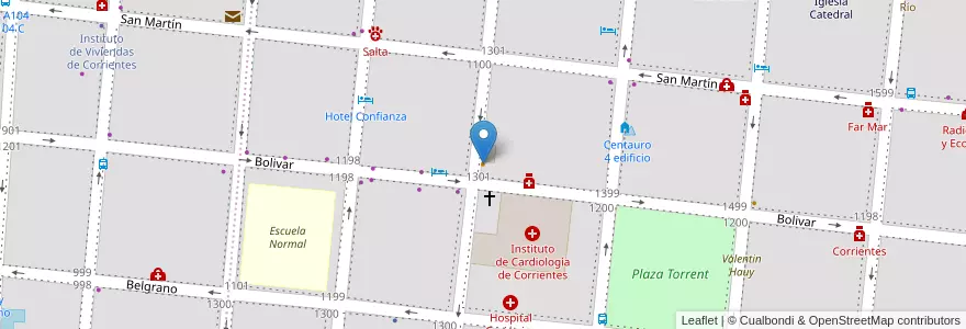 Mapa de ubicacion de Filomena en Argentinië, Corrientes, Departamento Capital, Corrientes, Corrientes.