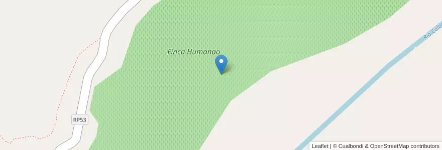 Mapa de ubicacion de Finca Humanao en Arjantin, Salta, Molinos, Municipio De Molinos.