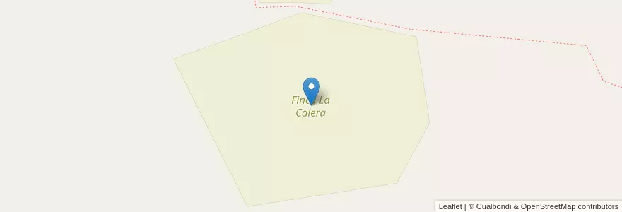 Mapa de ubicacion de Finca La Calera en Argentinië, La Rioja, Departamento Castro Barros.