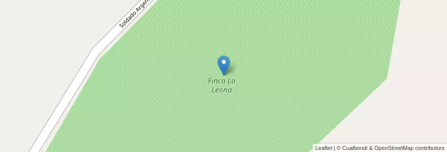 Mapa de ubicacion de Finca La Leona en Arjantin, San Juan, Şili, Zonda.
