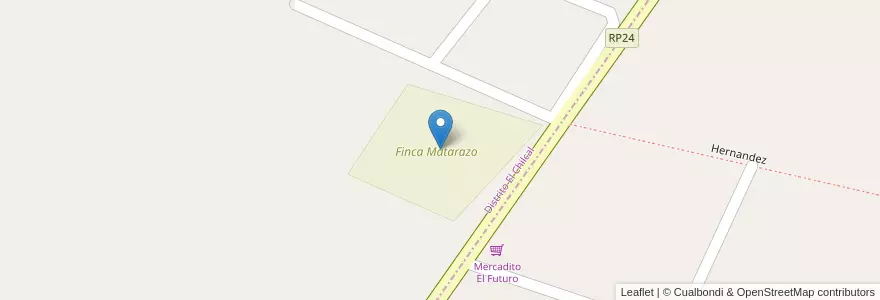 Mapa de ubicacion de Finca Matarazo en Argentine, Chili, Mendoza, Distrito El Chilcal, Departamento Lavalle.