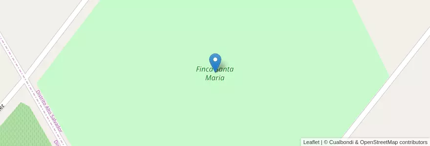 Mapa de ubicacion de Finca Santa Maria en Arjantin, Şili, Mendoza, Departamento San Martín, Distrito Alto Salvador.