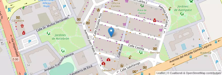 Mapa de ubicacion de Fiquima. Centro de estudios en 스페인, Aragón, 사라고사, Zaragoza, 사라고사.