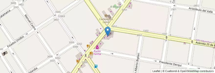 Mapa de ubicacion de Firestone en Arjantin, Buenos Aires, Partido De Lanús, Lanús Oeste.
