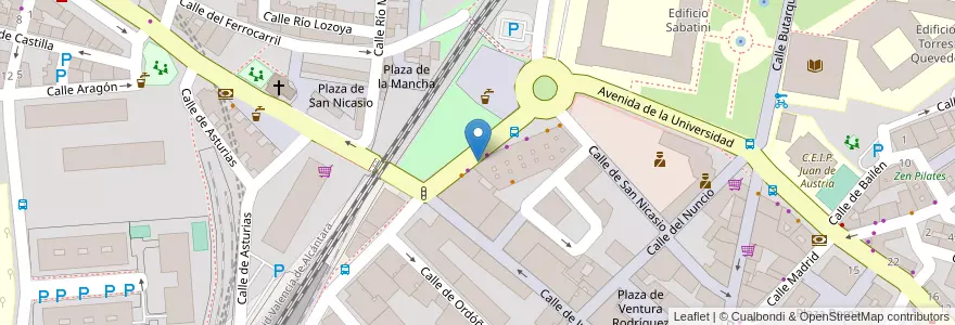 Mapa de ubicacion de Fisi(On) en Испания, Мадрид, Мадрид, Área Metropolitana De Madrid Y Corredor Del Henares, Leganés.