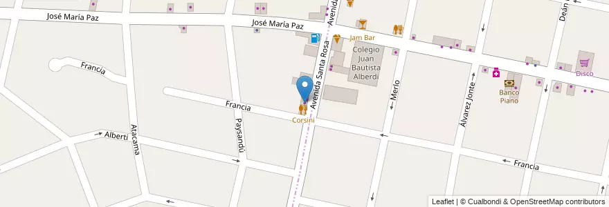 Mapa de ubicacion de Fit Point en アルゼンチン, ブエノスアイレス州, Partido De Ituzaingó, Ituzaingó.