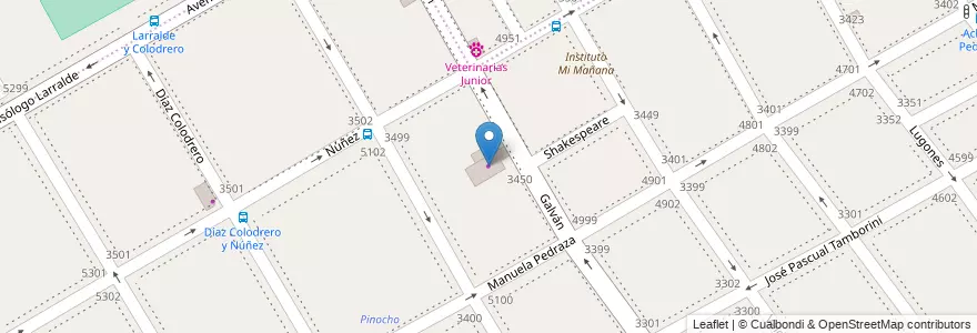 Mapa de ubicacion de Fitness Equipment Commercial & Home, Villa Urquiza en Argentine, Ciudad Autónoma De Buenos Aires, Comuna 12, Buenos Aires.