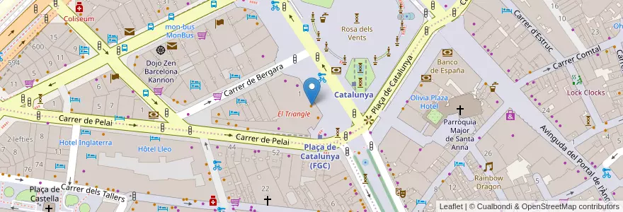 Mapa de ubicacion de Five Guys en اسپانیا, Catalunya, Barcelona, Barcelonès, Barcelona.