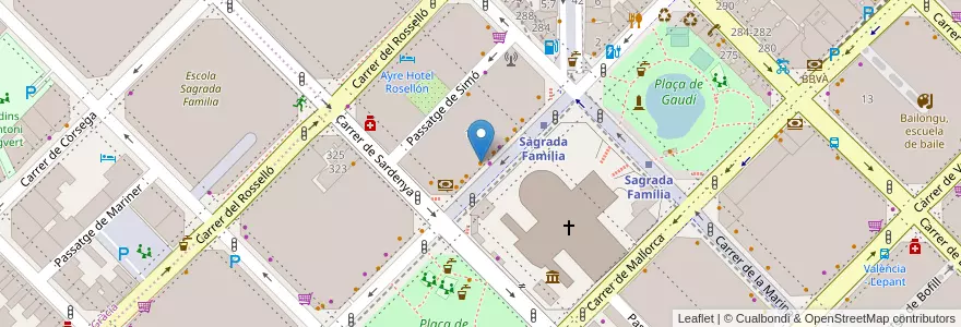 Mapa de ubicacion de Five Guys en Espanha, Catalunha, Barcelona, Barcelonès, Barcelona.