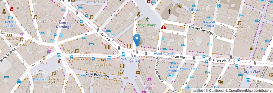 Mapa de ubicacion de Five Guys en España, Comunidad De Madrid, Comunidad De Madrid, Área Metropolitana De Madrid Y Corredor Del Henares, Madrid.