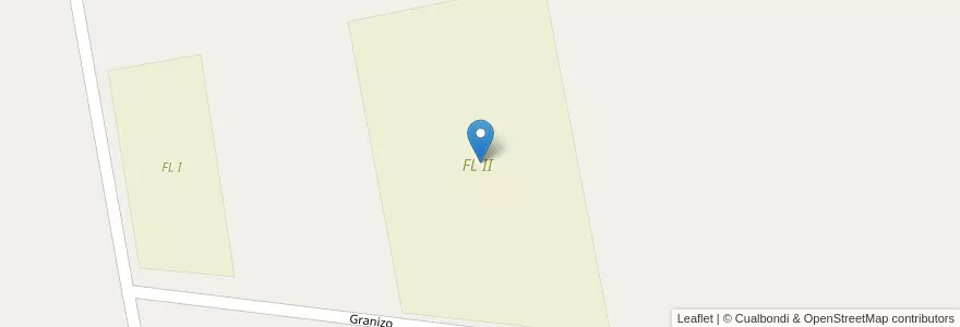 Mapa de ubicacion de FL II en Argentinië, Chili, Mendoza, Departamento San Rafael, Distrito Cañada Seca.