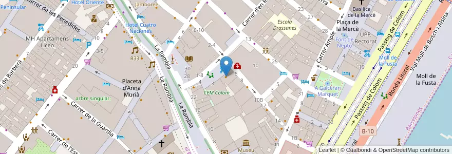 Mapa de ubicacion de Flaherty´s Irish Pub en Sepanyol, Catalunya, Barcelona, Barcelonès, Barcelona.