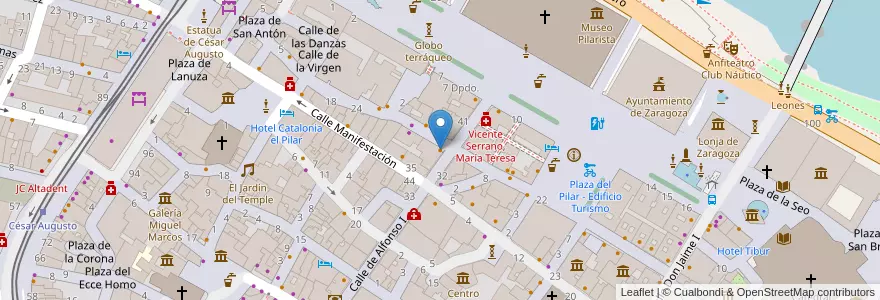Mapa de ubicacion de Flaherty's en 스페인, Aragón, 사라고사, Zaragoza, 사라고사.