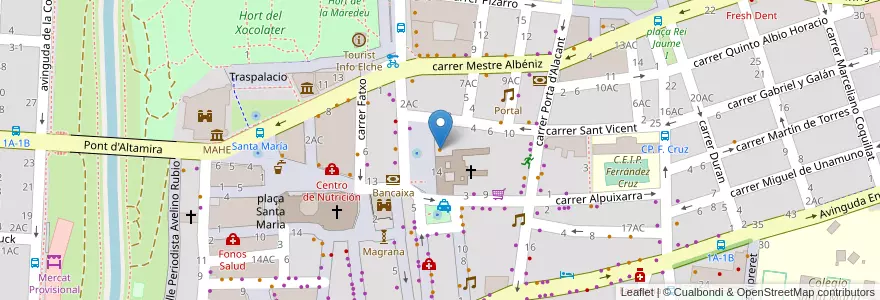 Mapa de ubicacion de Flaherty's en Spain, Valencian Community, Alacant / Alicante, El Baix Vinalopó, Elx / Elche.
