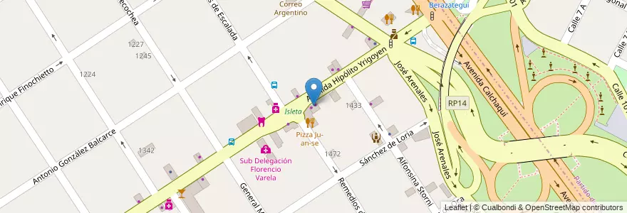 Mapa de ubicacion de Flambo en Arjantin, Buenos Aires, Partido De Florencio Varela, Florencio Varela.