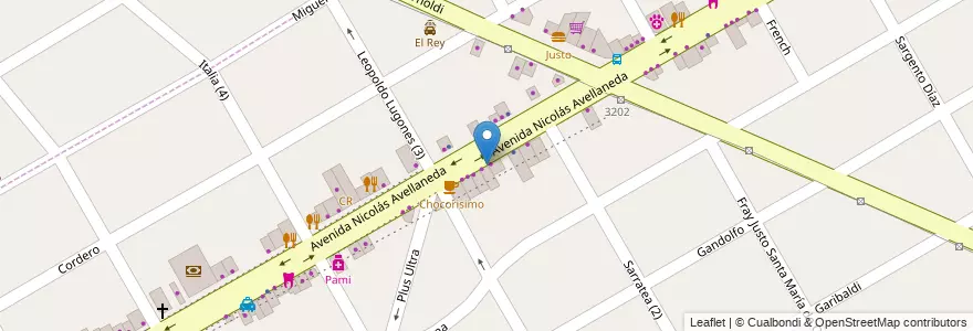 Mapa de ubicacion de Flanchu Kid's en アルゼンチン, ブエノスアイレス州, Partido De San Fernando, Victoria.