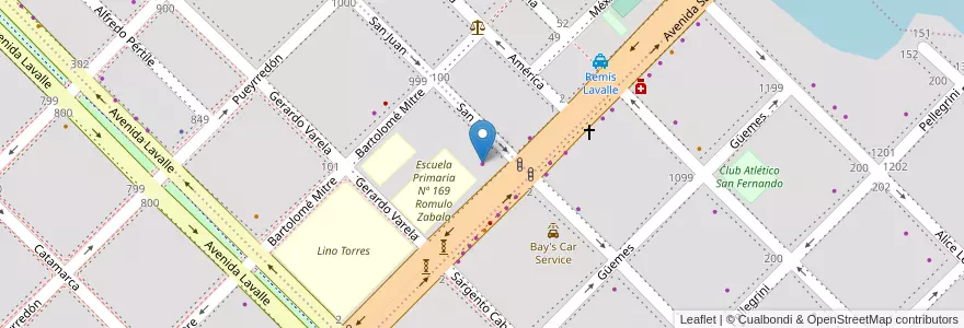 Mapa de ubicacion de Floni Automotores en Argentinië, Chaco, Departamento San Fernando, Resistencia, Resistencia.