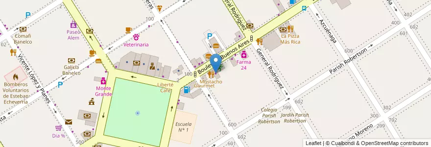 Mapa de ubicacion de Floreria en Arjantin, Buenos Aires, Partido De Esteban Echeverría, Monte Grande.
