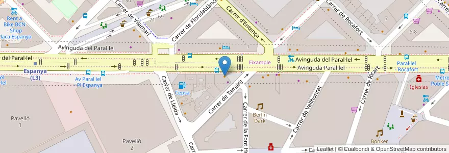 Mapa de ubicacion de Flori's en Испания, Каталония, Барселона, Барселонес, Барселона.
