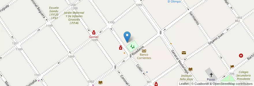 Mapa de ubicacion de FM InfoLibres en アルゼンチン, コリエンテス州, Departamento Paso De Los Libres, Municipio De Paso De Los Libres.