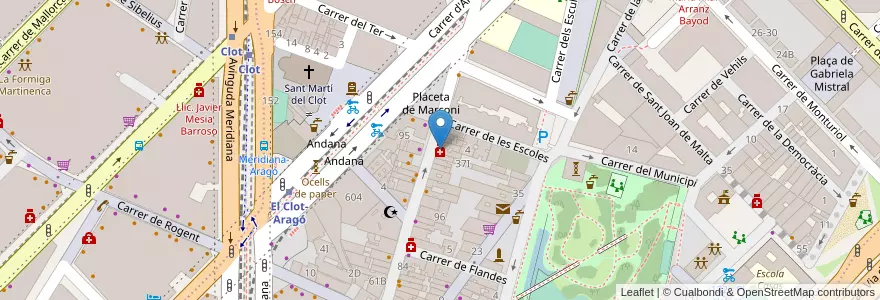 Mapa de ubicacion de F.M. Plana Mendo M.D. Dato Quijada en España, Catalunya, Barcelona, Barcelonès, Barcelona.